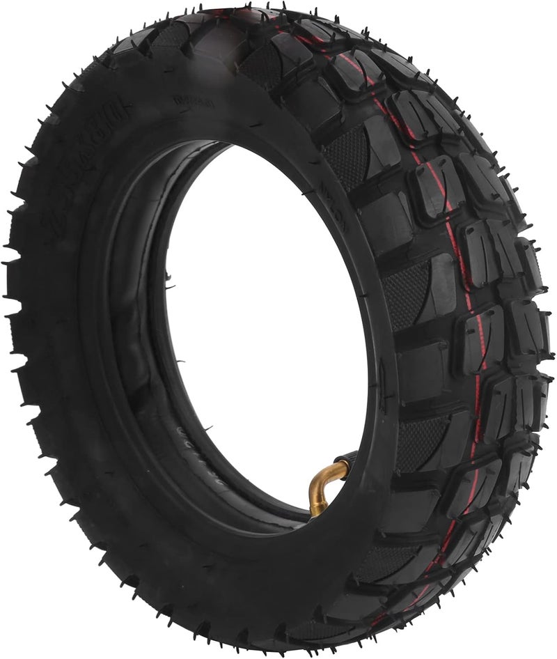 Keenso Rubber Scooter Tires, 10in Electric Scooter Tire with 10x2.5in Inner Tube Inflatable Rubber Tyre Replacement 255x80 Outer Tube - Image 1